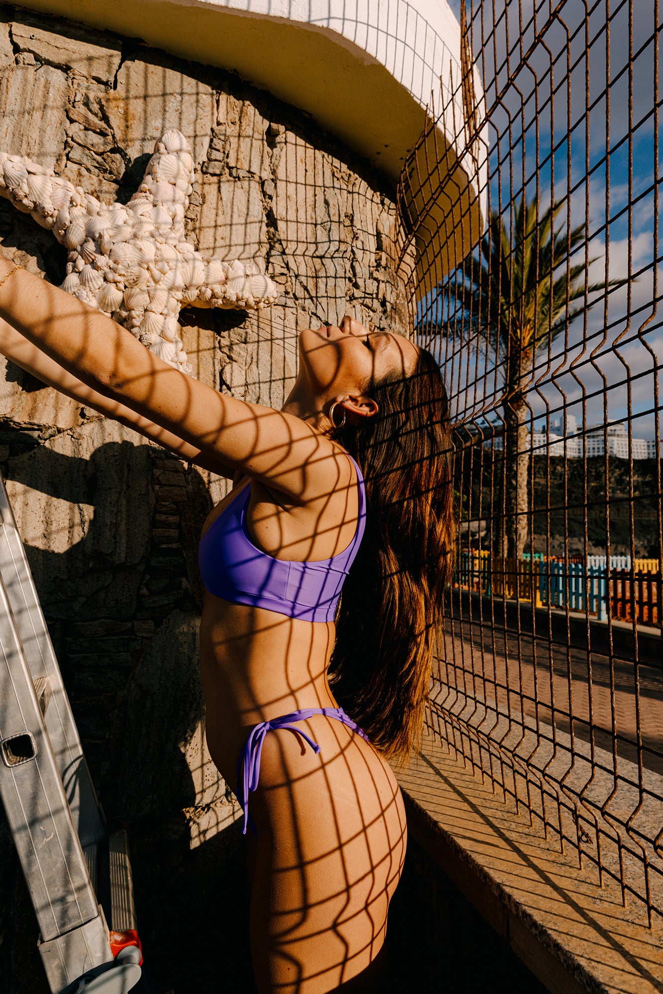Sports top in purple